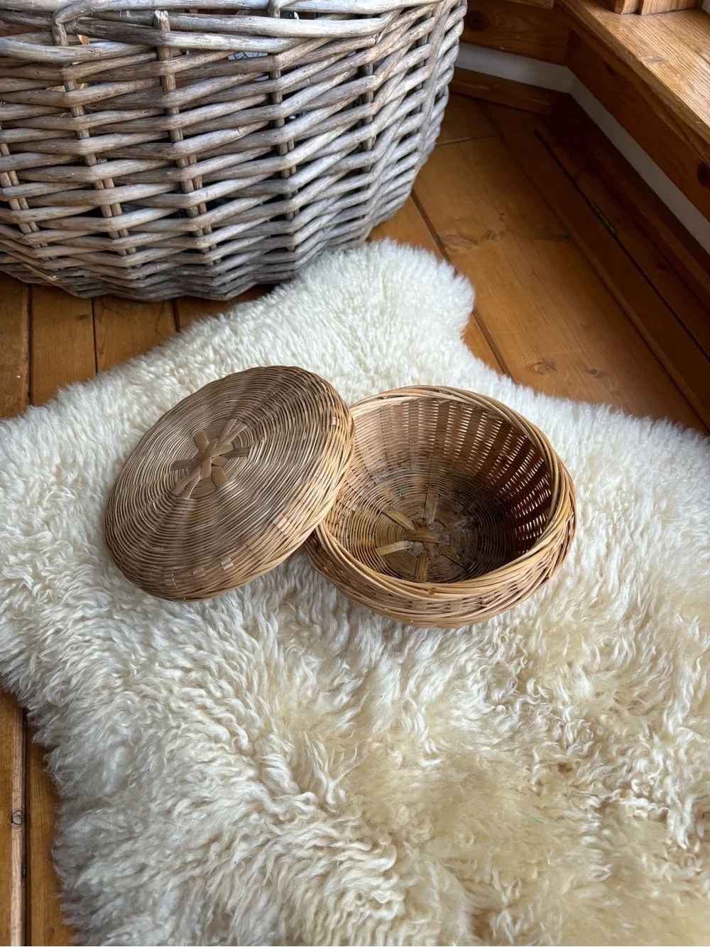Vintage Japanese Sewing Basket